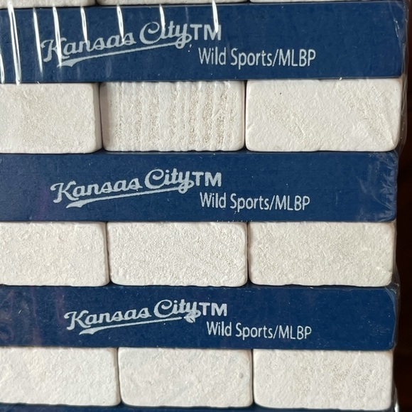 Wild Sports table top stackers Kansas City Royals Jenga style game new - Picture 7 of 11